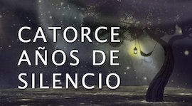 Diseño de la portada del libro Catorce años de silencio