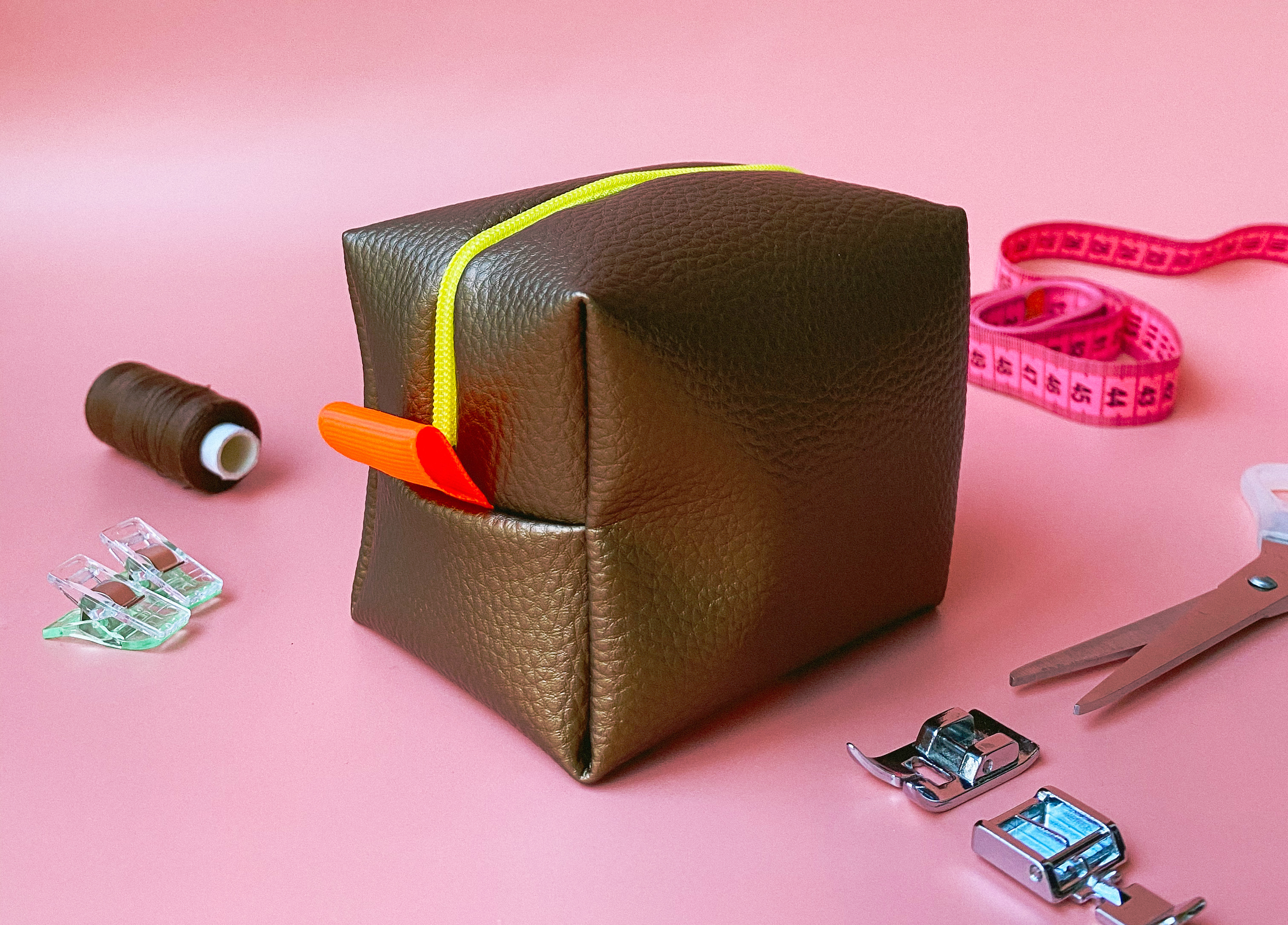 Neceser hecho a mano, resultado final