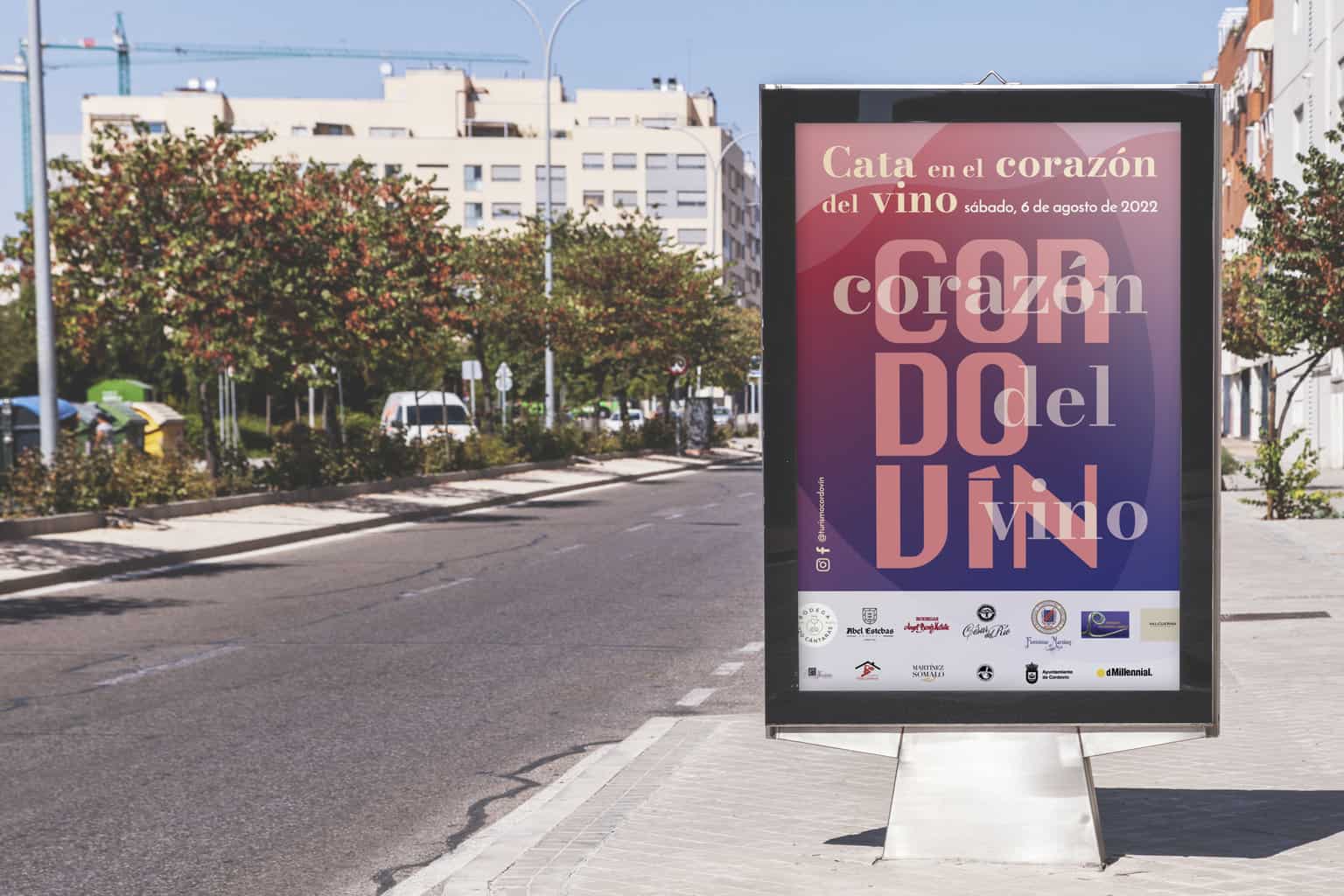 Cartel publicitario del evento Una cata en el Corazón del Vino